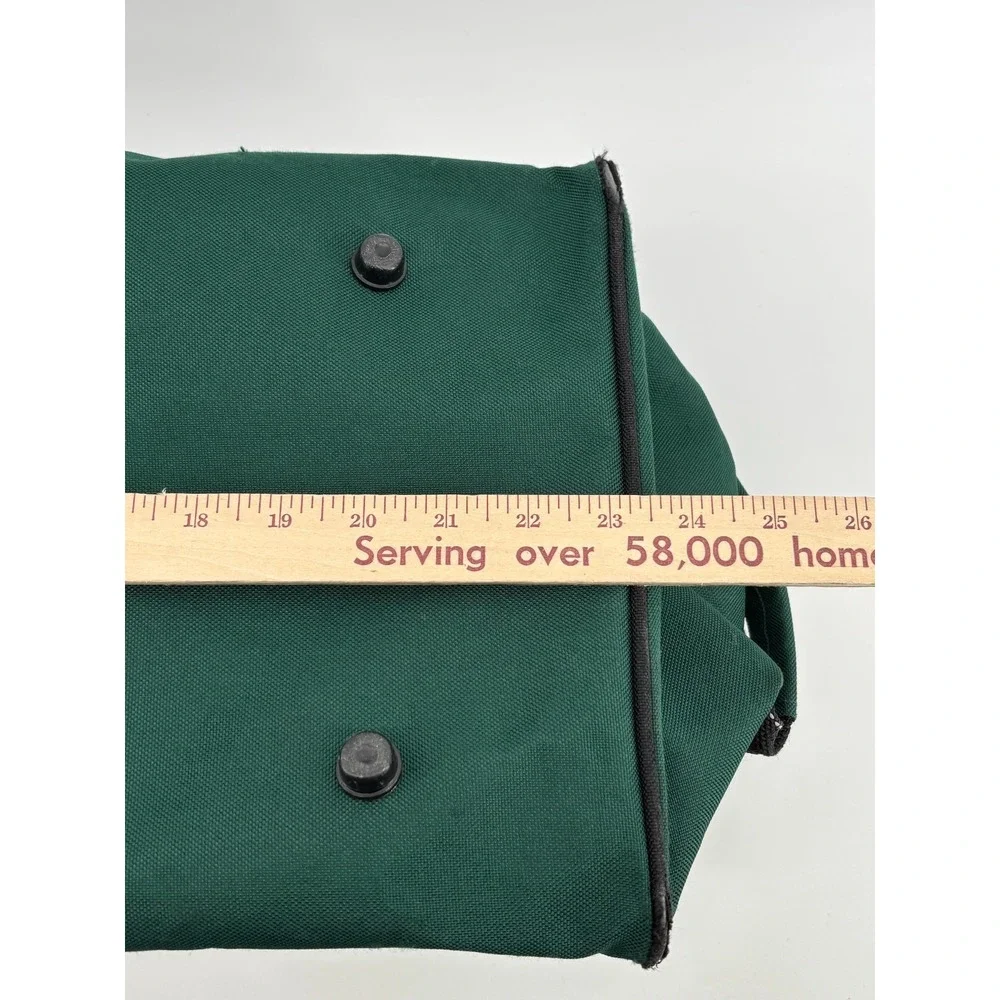 B.U.M. Equipment Duffel Bag Forest Green Black Canvas Vintage Travel Large